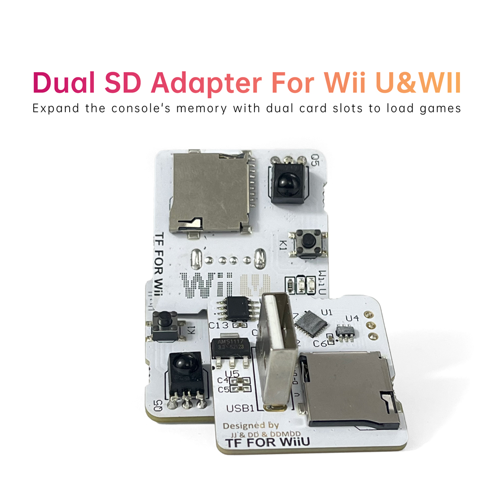 Gaming Console Mini - Two SD Card Slot Adapter Memory