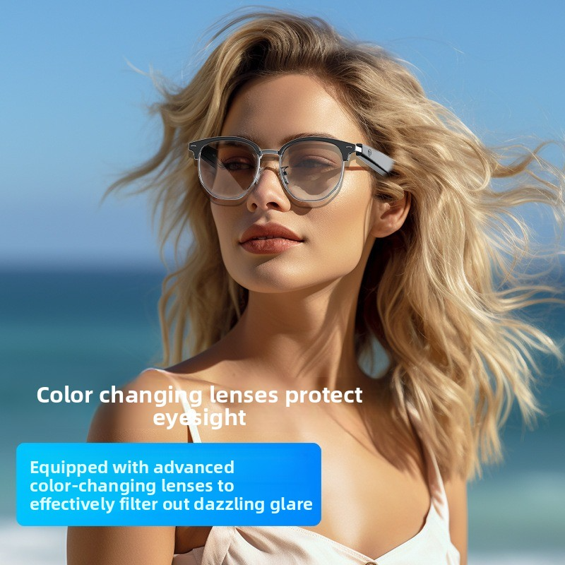 Gaming Glasses Uv - Smart glasses GS16 with Bluetooth color-changing
