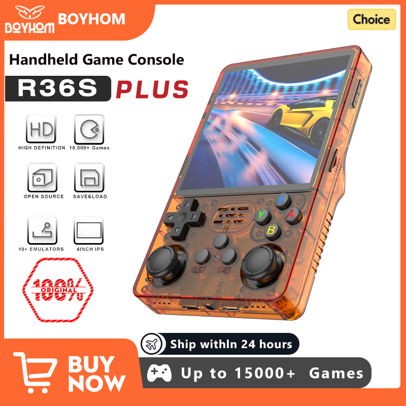 Gaming Console Kids - BOYHOM NEW R36PLUS Open Source System