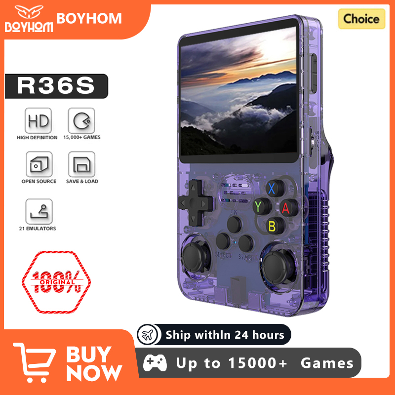 Gaming Console Kids - NEW Green R36S Retro Handheld Game