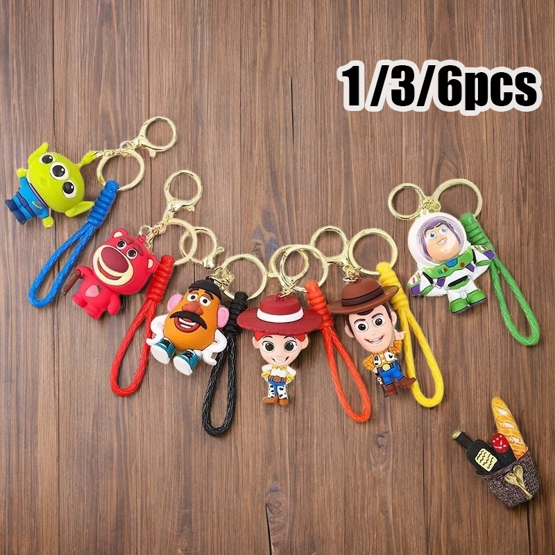 Gaming Console Keychain - 1/3/6pcs Cute Cartoon Buzz Lotso Woody