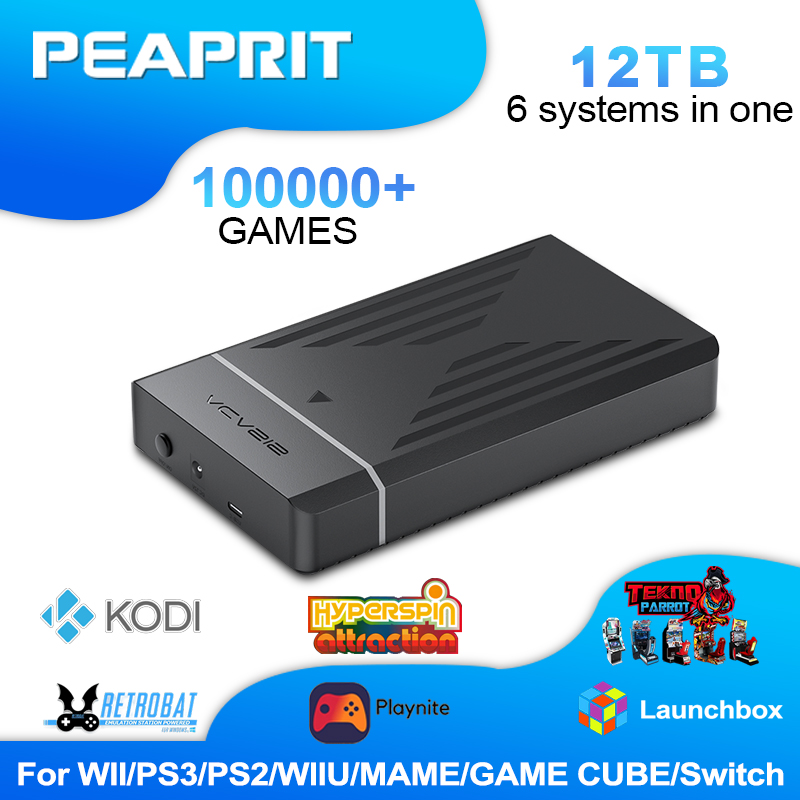 Gaming Console Os - 12TB Retro Gaming HDD with Hyperspin&Launchbox&Retrobat&Playnite