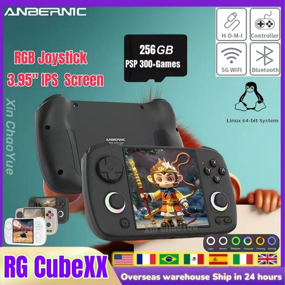 Gaming Console Cube - ANBERNIC RG CubeXX Handheld Game Console