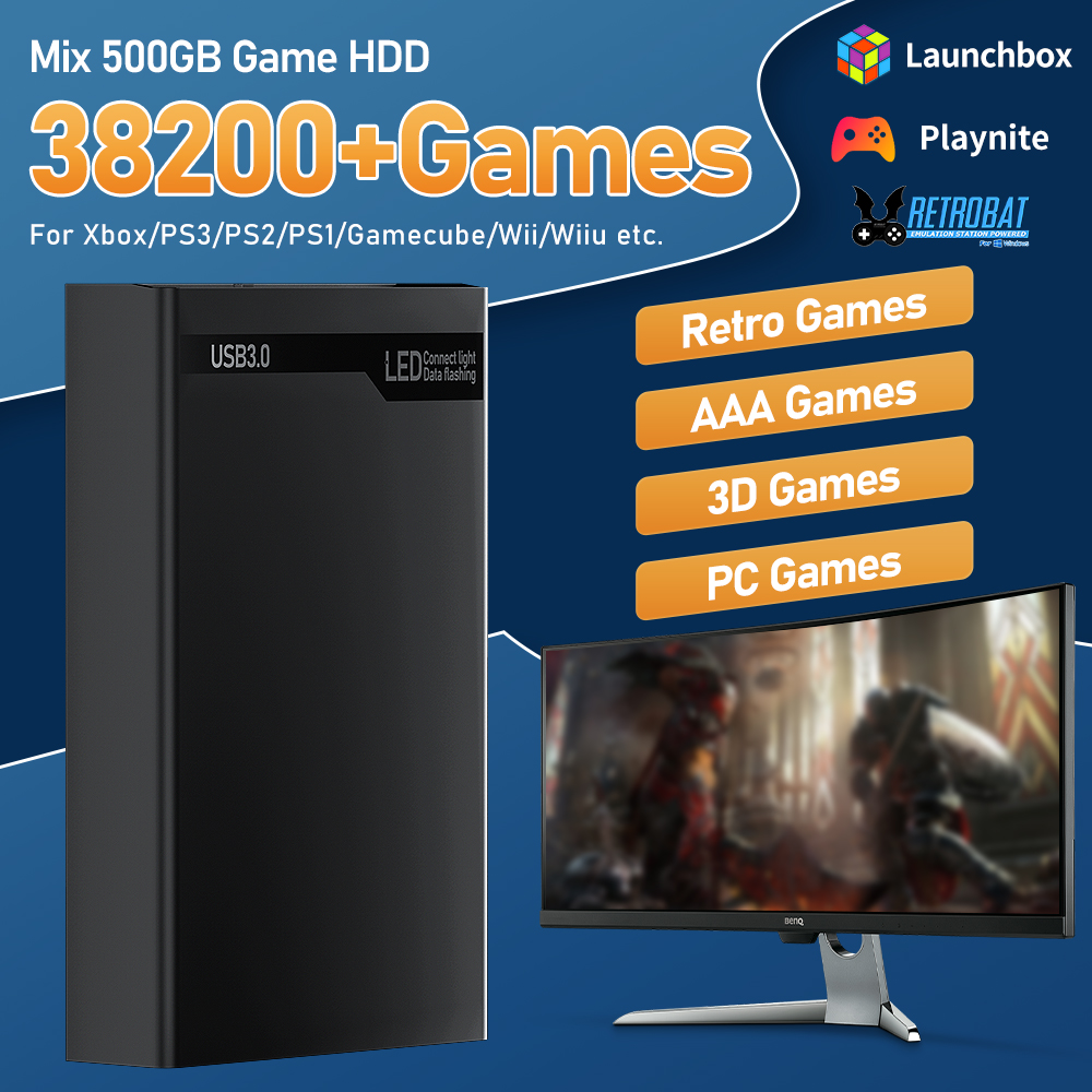Mix 500GB Gaming HDD Retro Vid - مراجعة Gaming Console Os وسعره
