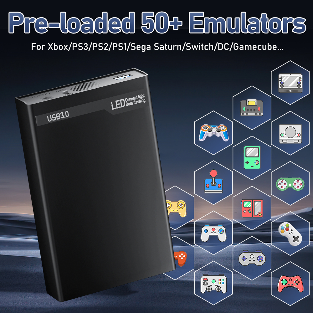 Mix 500GB Gaming HDD Retro Vid - مراجعة Gaming Console Os وسعره