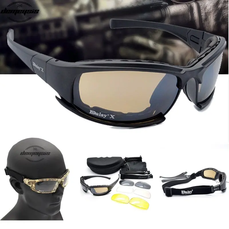 Daisy Tactical Goggles Sunglas - مراجعة Gaming Glasses Uv وسعره
