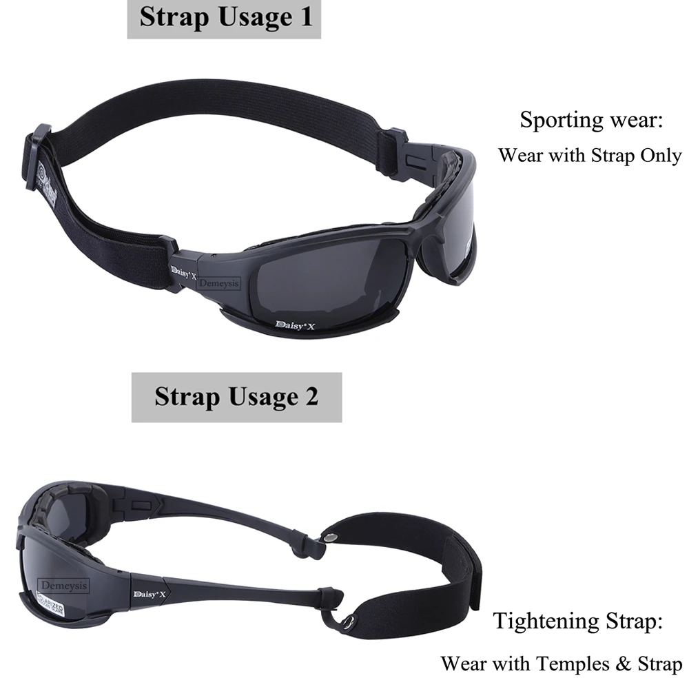 Daisy Tactical Goggles Sunglas - مراجعة Gaming Glasses Uv وسعره