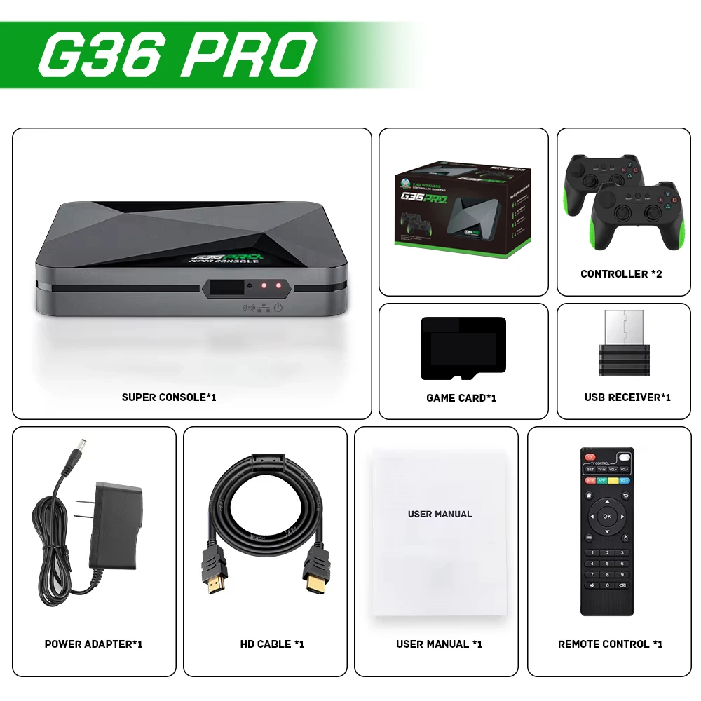Super Console G36 Pro Retro Vi - مراجعة Gaming Console Kids وسعره