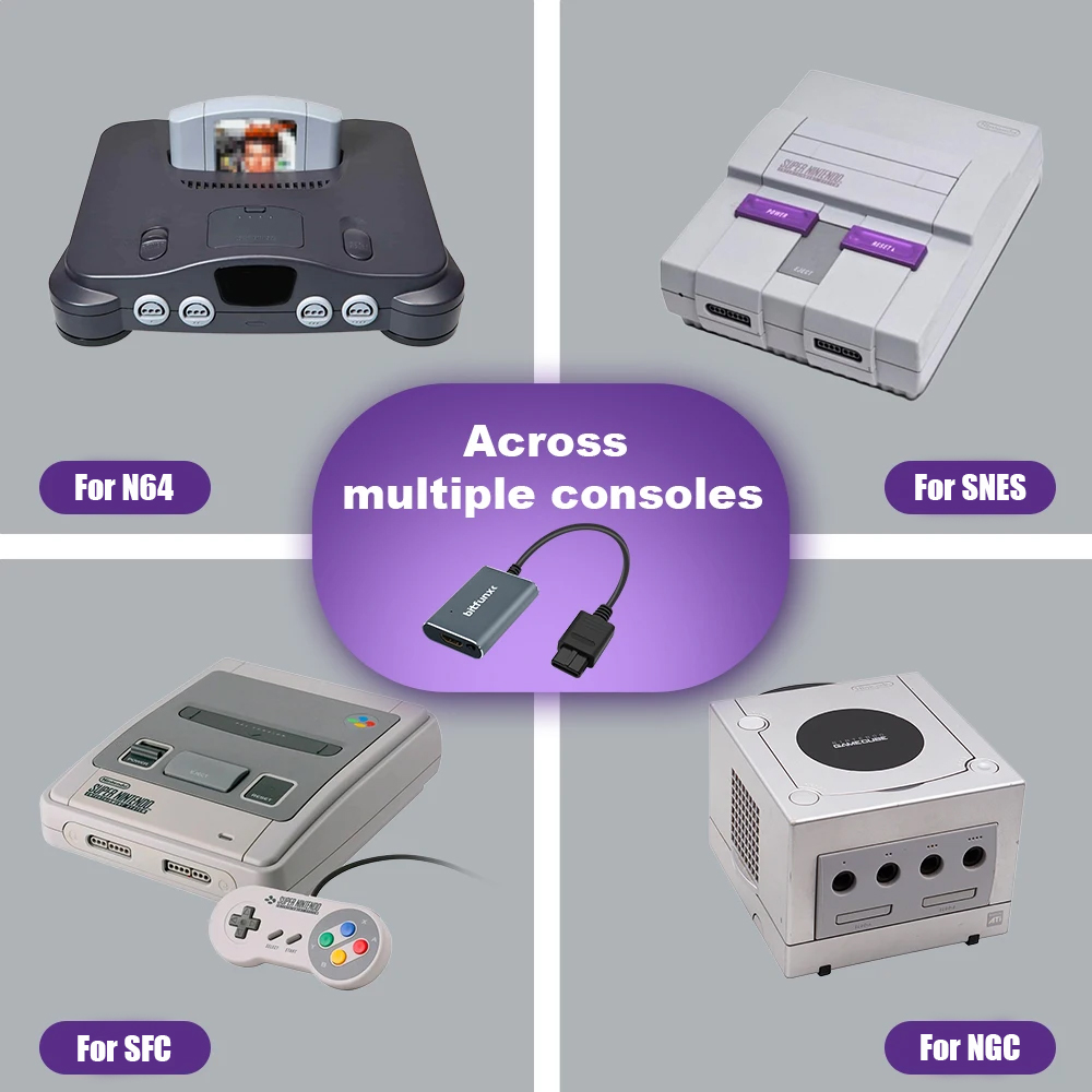 Bitfunx 720P Svideo / AV To HD - مراجعة Gaming Console Mini وسعره