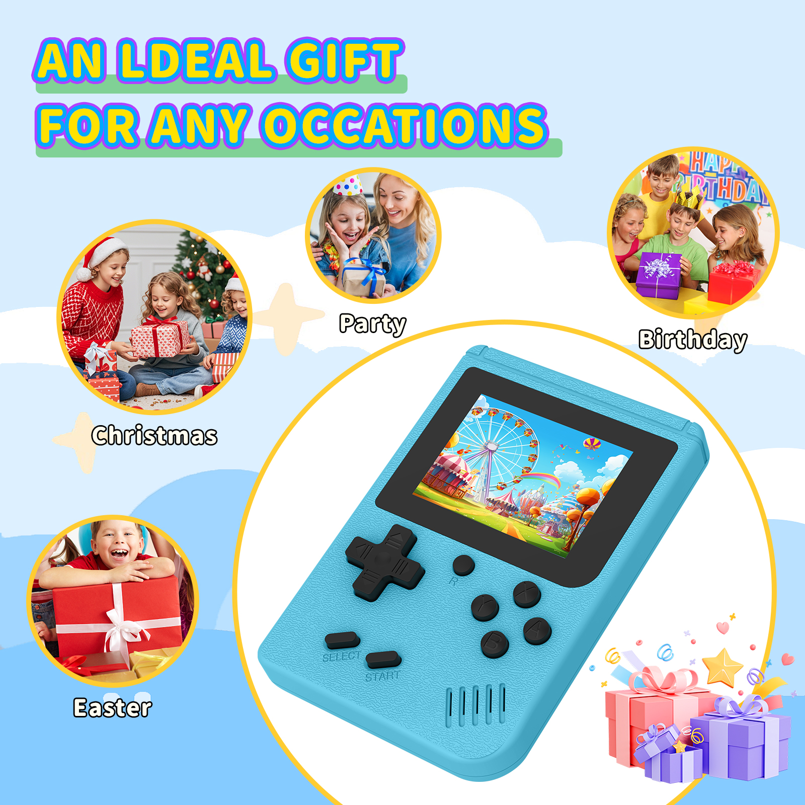 Retro Portable Mini Handheld V - مراجعة Gaming Console Kids وسعره