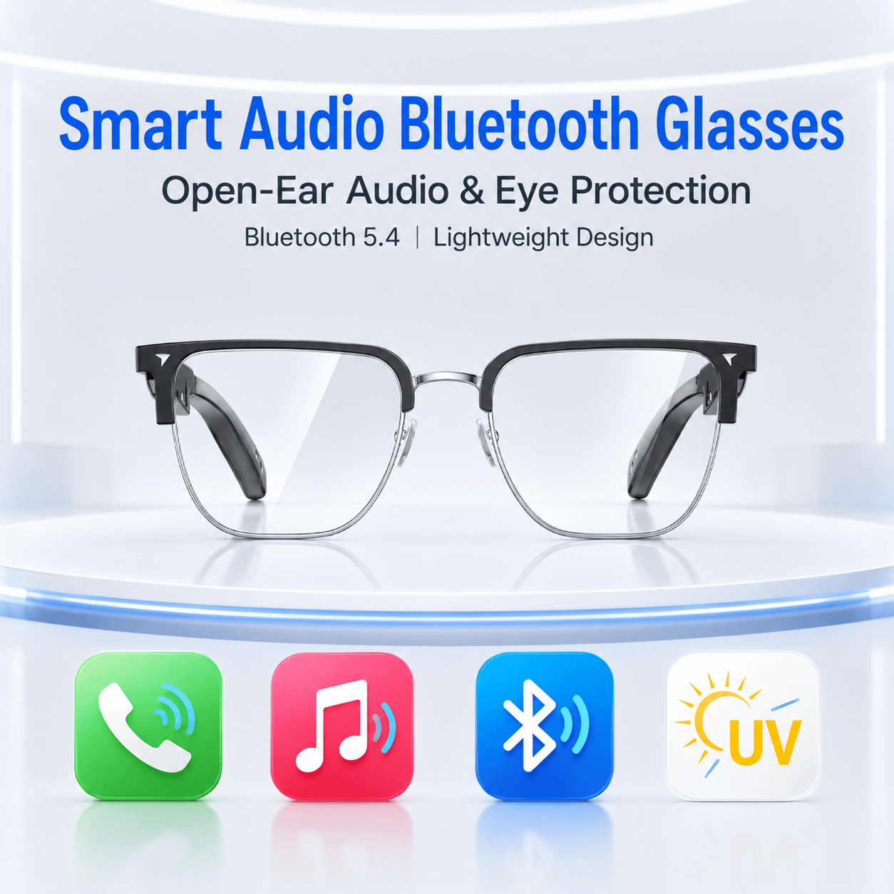 AIMB V2 Smart Bluetooth Glasse - مراجعة Gaming Glasses Uv وسعره