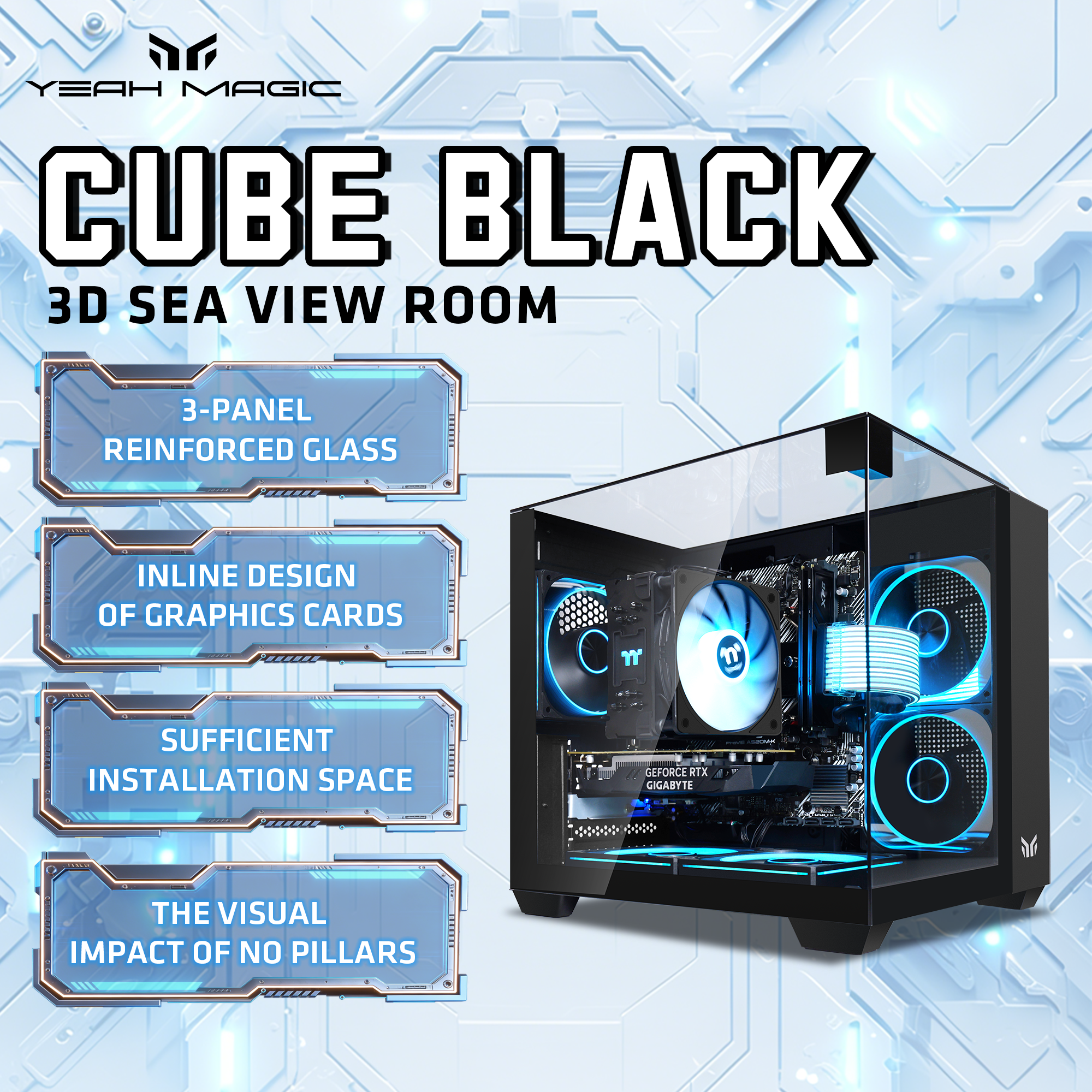 Yeah Magic Cube MATX High-Styl - مراجعة Gaming Console Cube وسعره