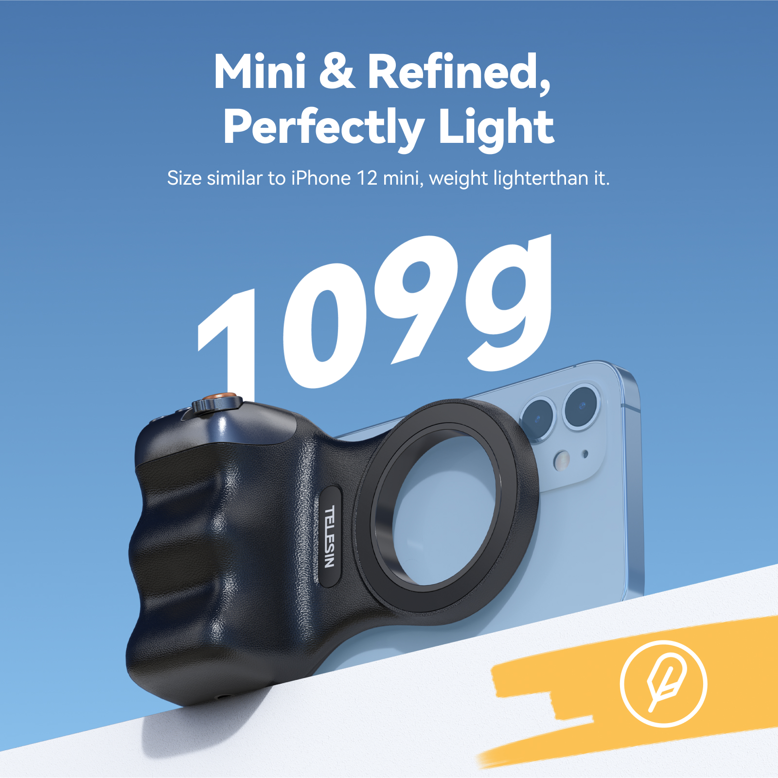 TELESIN Magnetic Phone Camera  - مراجعة Thumb Grip Joystick وسعره