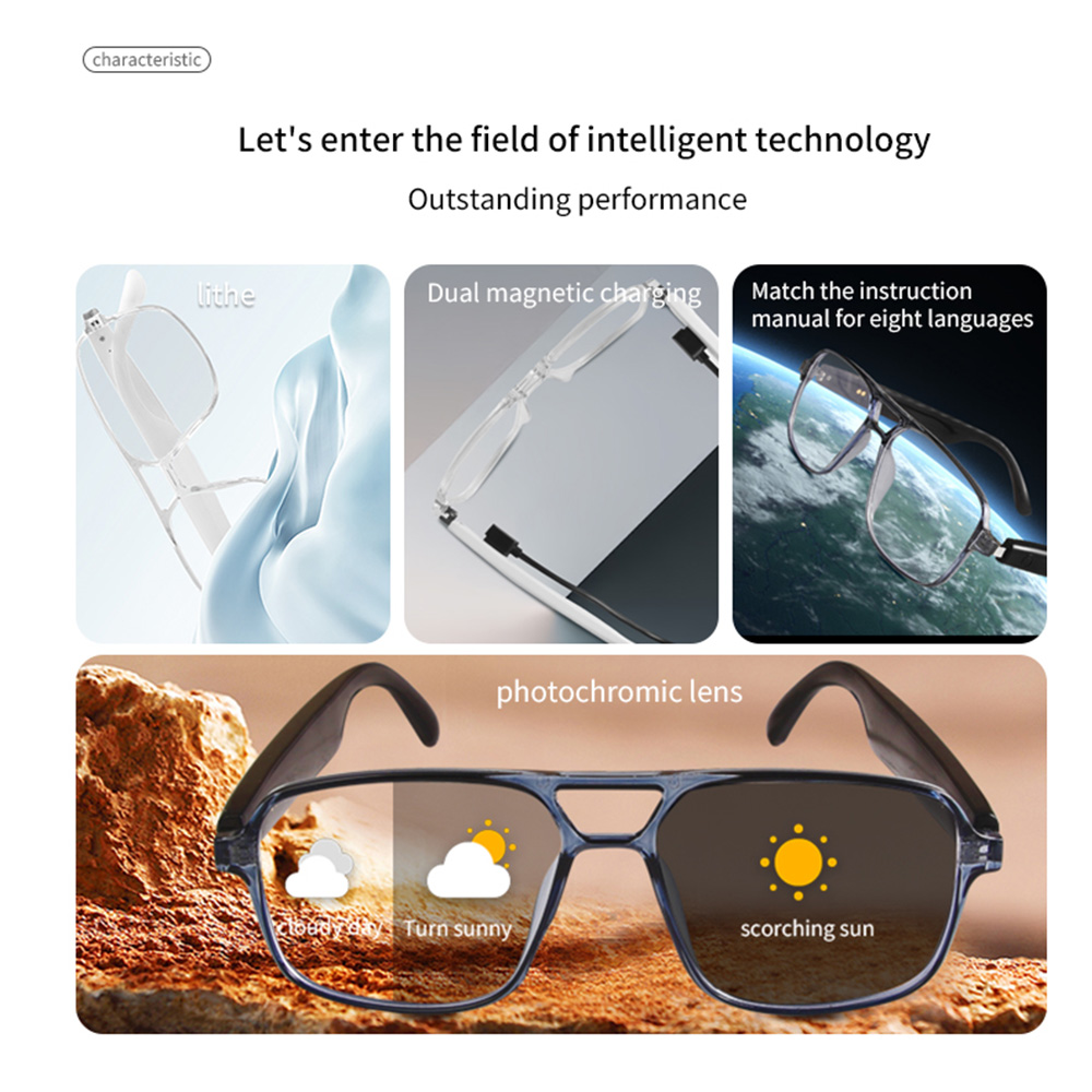 2025 NEW Smart Glasses Ai Voic - مراجعة Gaming Glasses Uv وسعره