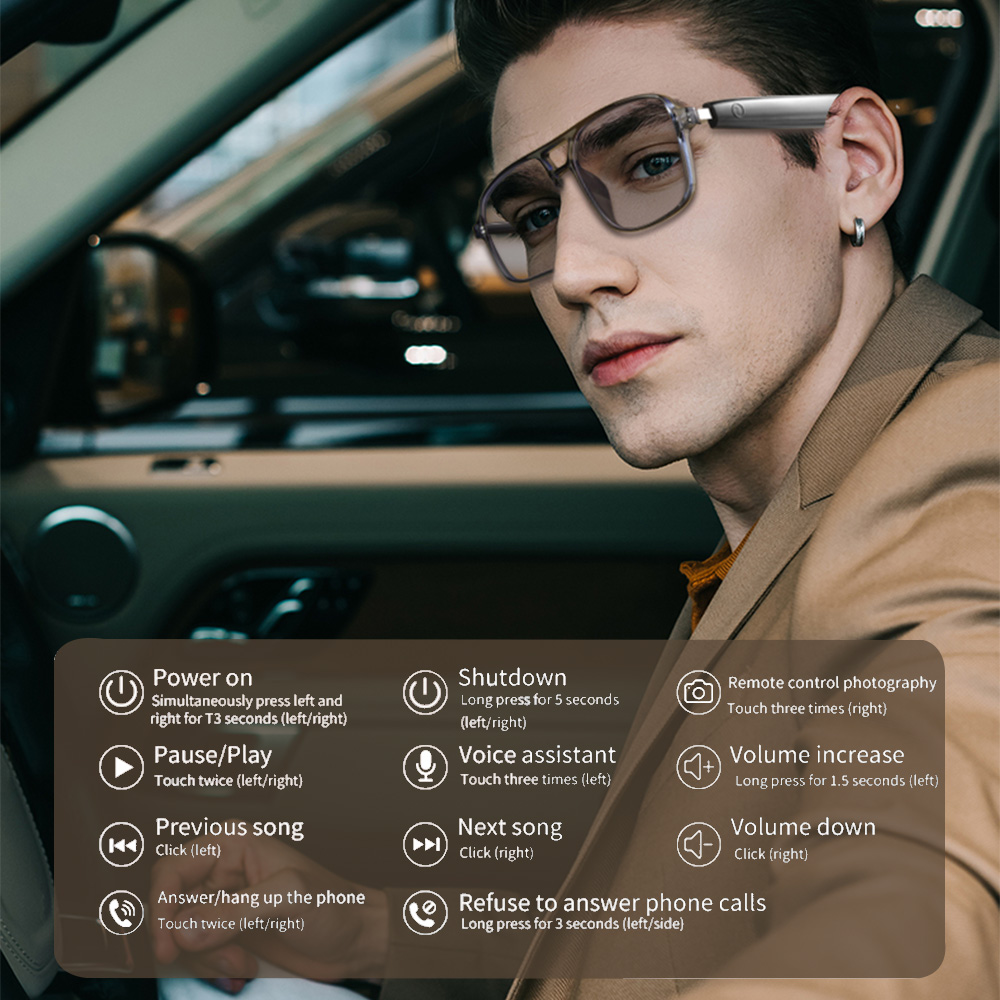 2025 NEW Smart Glasses Ai Voic - مراجعة Gaming Glasses Uv وسعره