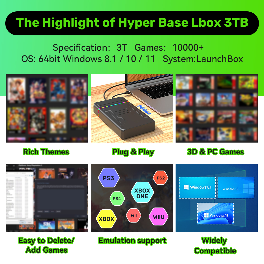 3T Gaming HDD Launchbox OS Ret - مراجعة Gaming Console Os وسعره