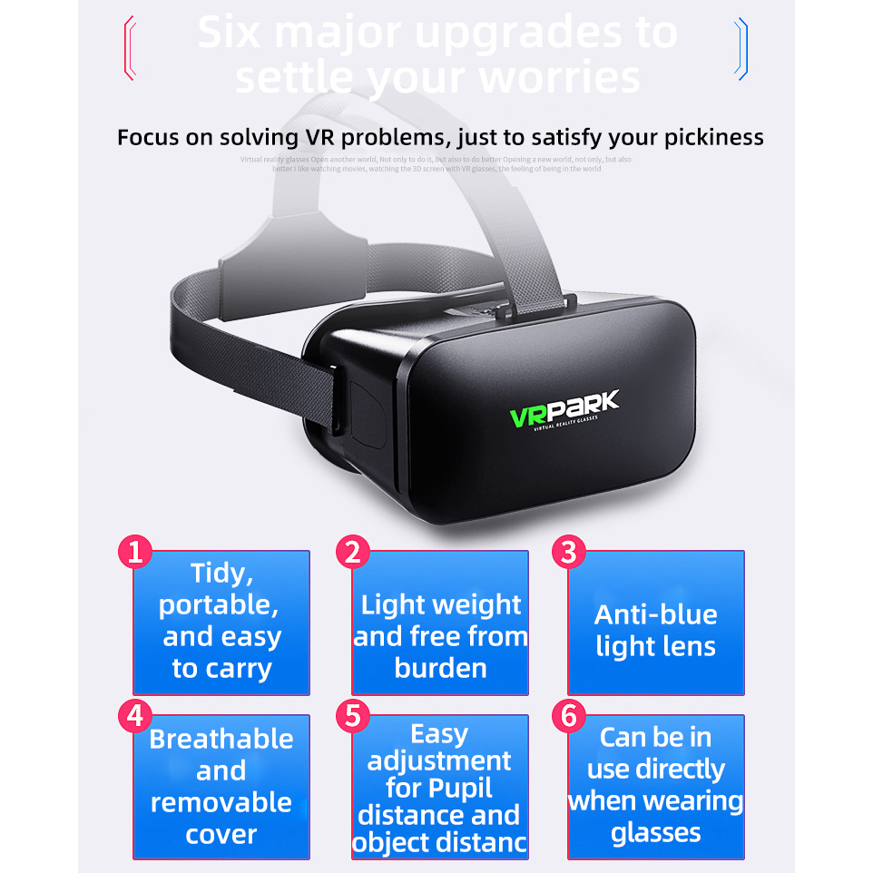 VR Glasses 3D Virtual Reality  - مراجعة Gaming Glasses Uv وسعره