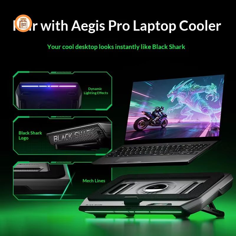 Black Shark Notebook Heat Sink - مراجعة Gaming Console Legion وسعره