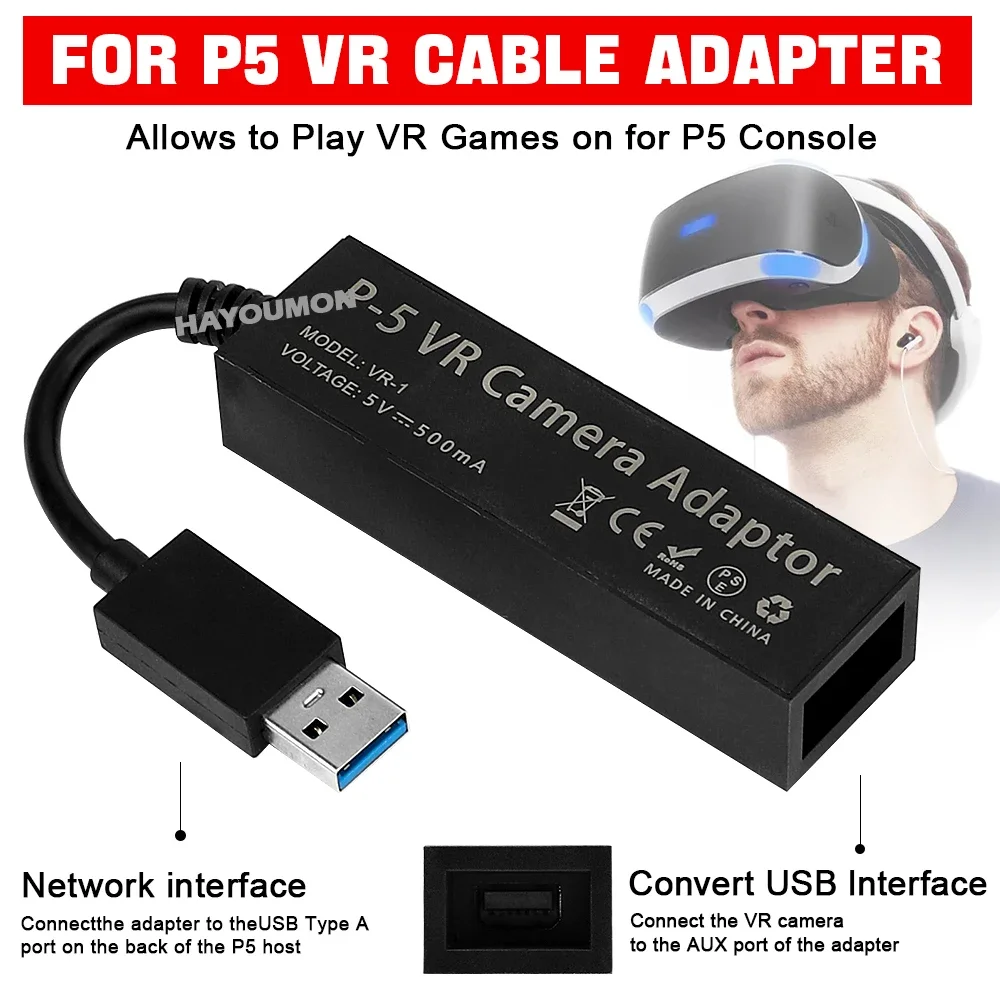 For PS5 VR Cable Adapter For P - مراجعة Gaming Console Mini وسعره
