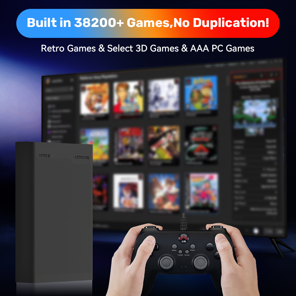 500GB Gaming HDD Retrobat & La - مراجعة Gaming Console Os وسعره