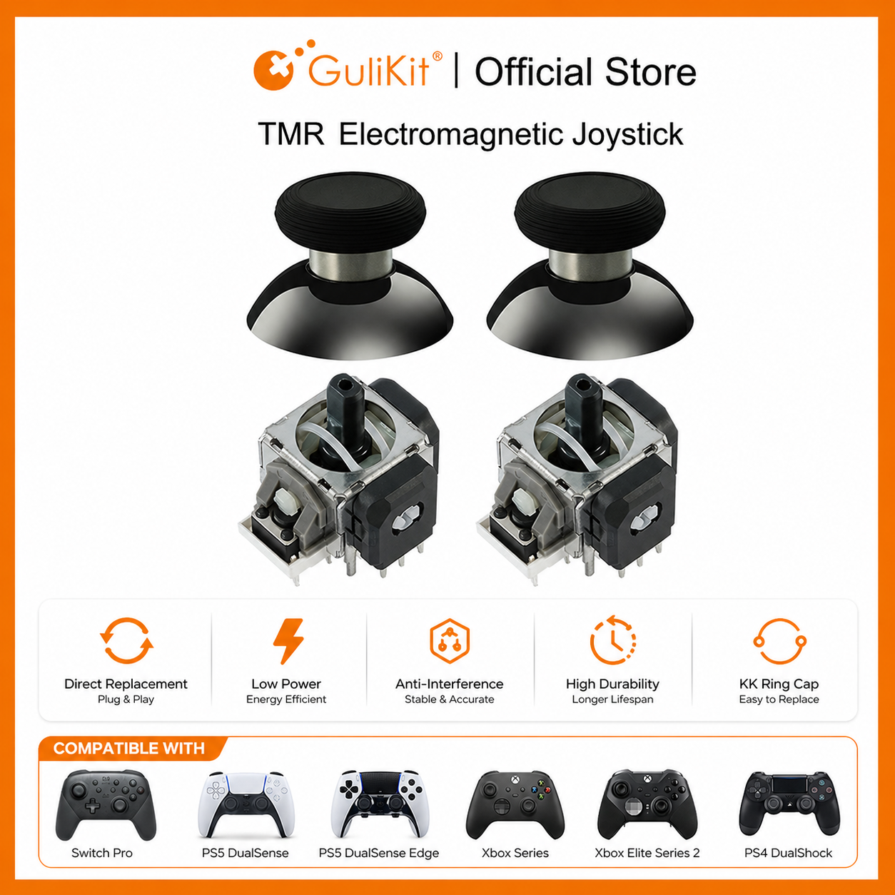 GuliKit TMR Joystick with Stic - مراجعة Thumb Grip Joystick وسعره