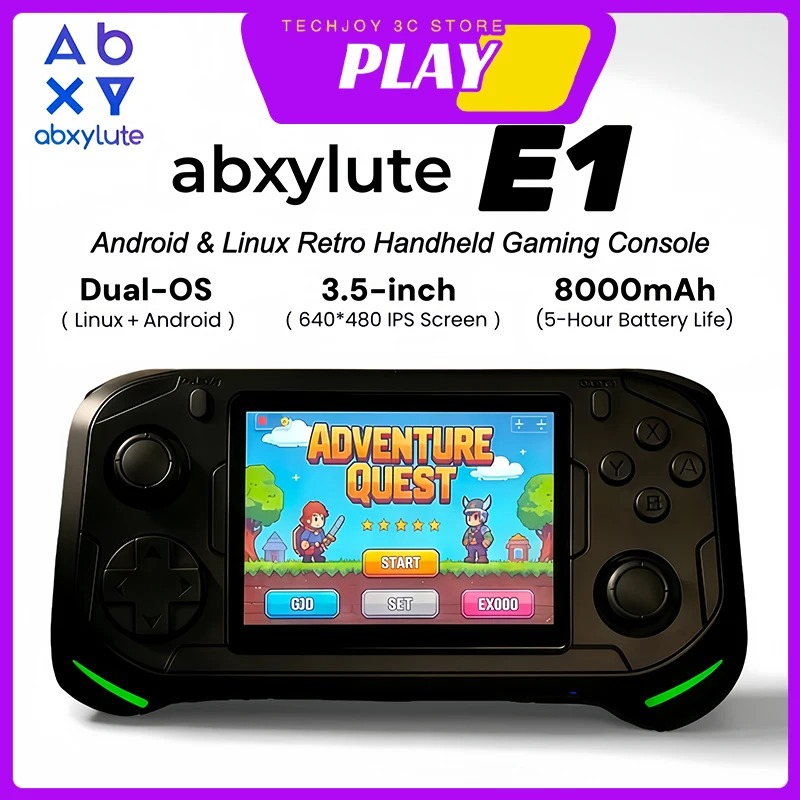 Abxylute E1 Handheld Gaming Co - مراجعة Gaming Console Os وسعره