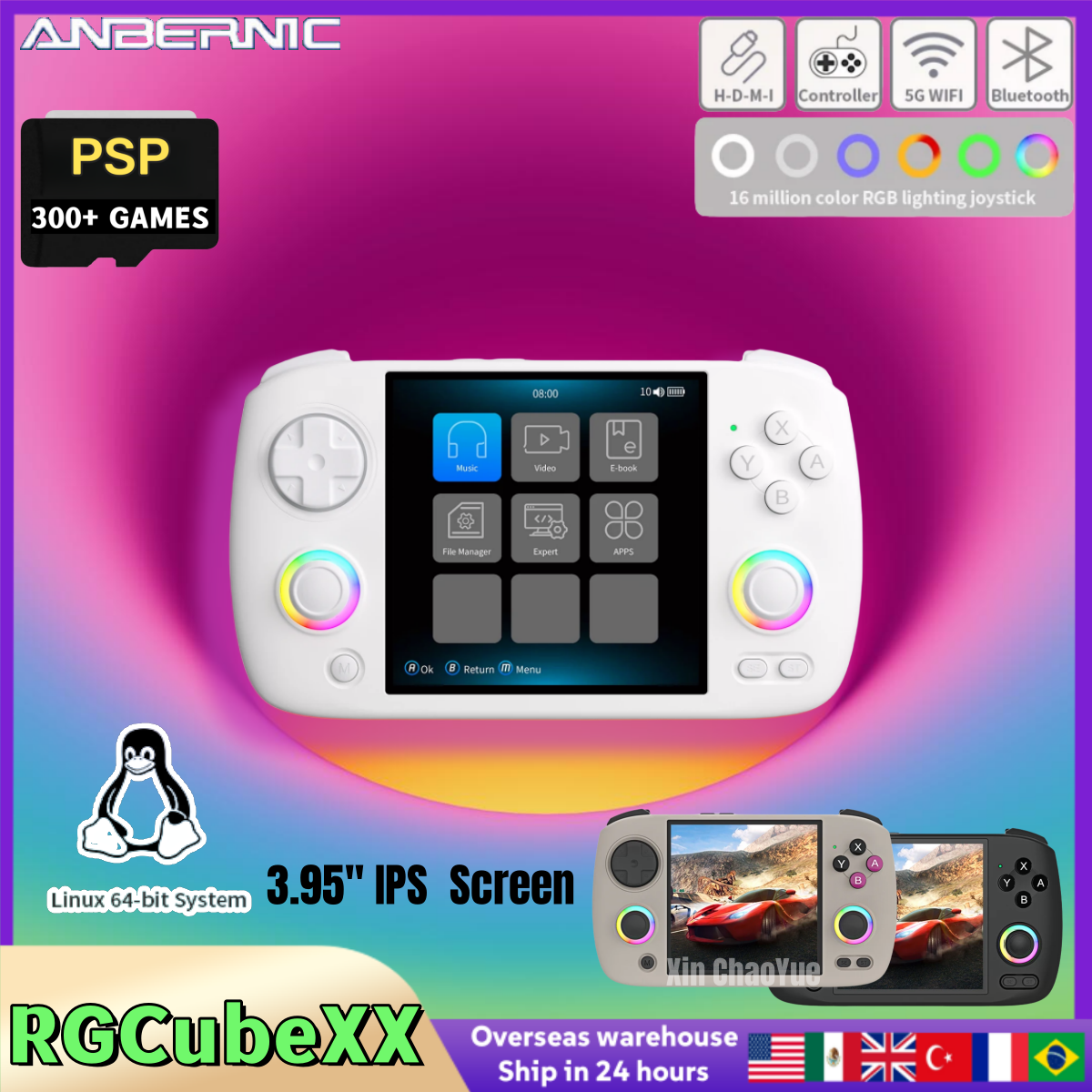 ANBERNIC RG CubeXX Retro Handh - مراجعة Gaming Console Cube وسعره