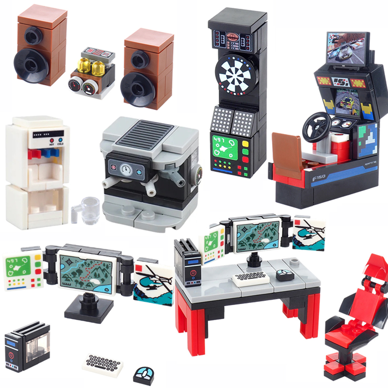 MOC City Street Scene Building - مراجعة Gaming Console Lego وسعره