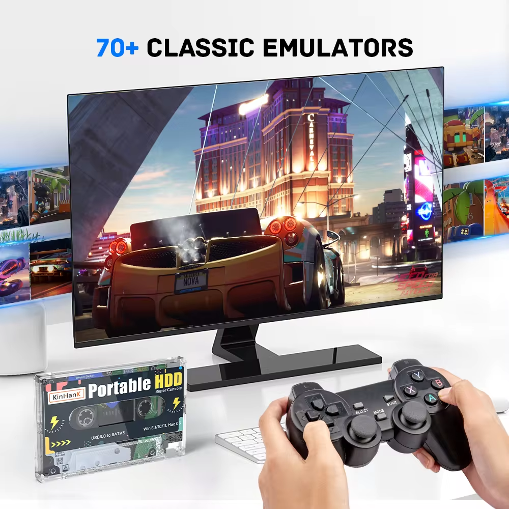 KINHANK Super Console 320G Gam - مراجعة Gaming Console Os وسعره
