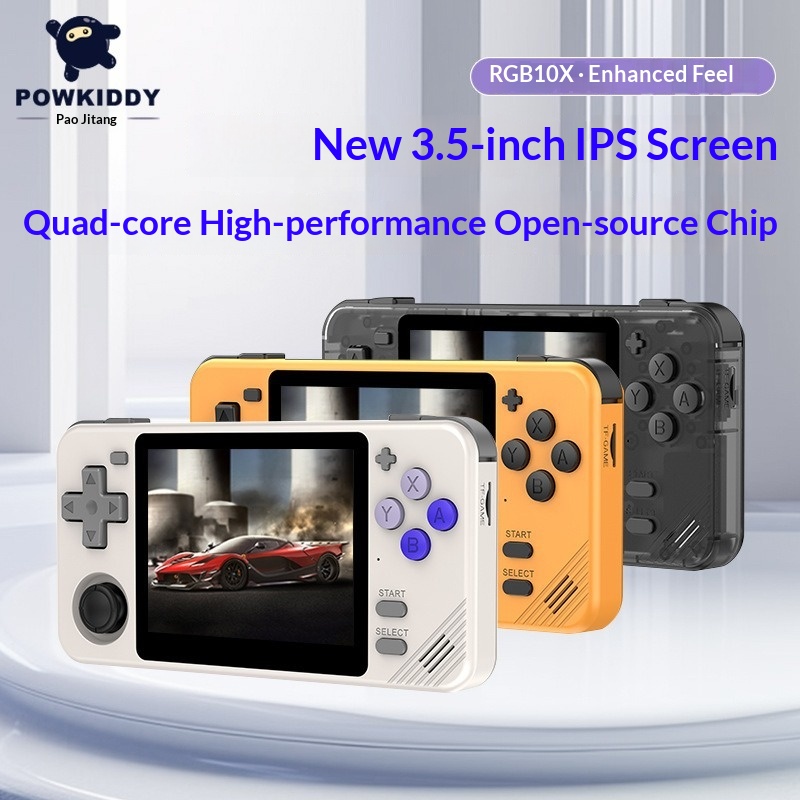 Powkiddy RGB10X Open Source Re - مراجعة Gaming Console Os وسعره