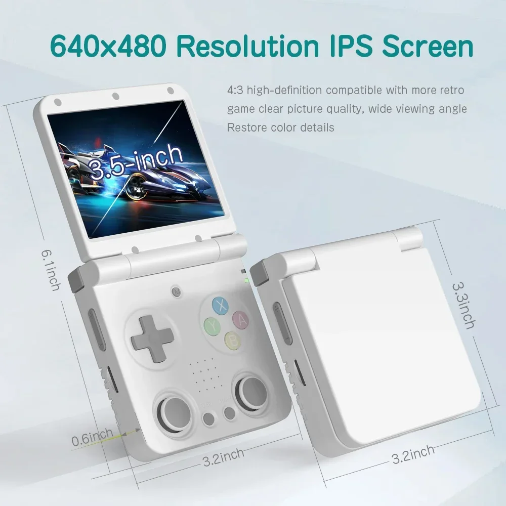MIYOO Flip V2 Handheld Game Co - مراجعة Gaming Console Os وسعره