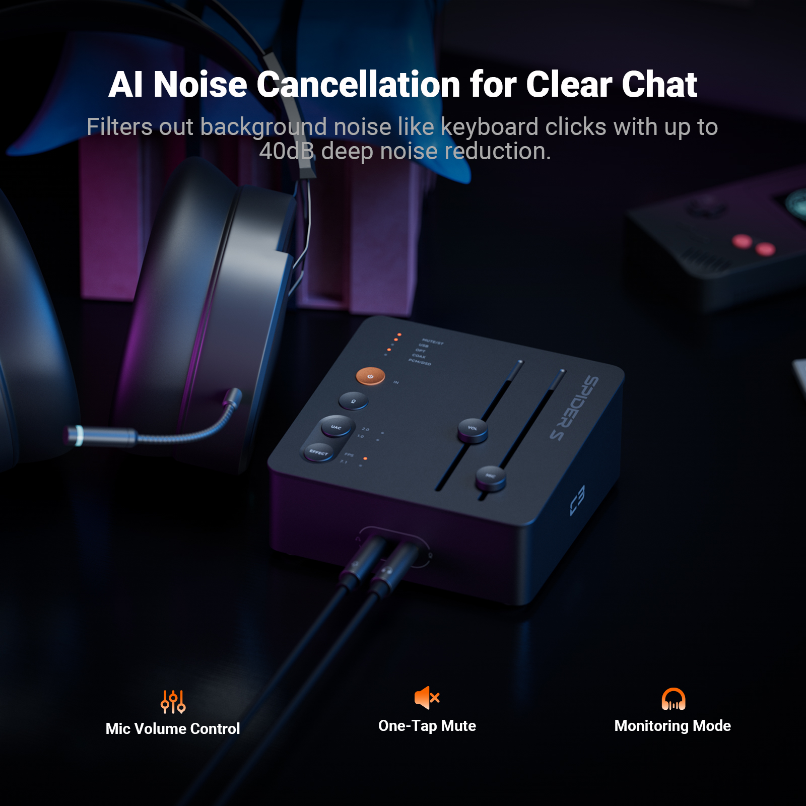 Fosi Audio C3 Gaming DAC Headp - مراجعة Gaming Console Mini وسعره