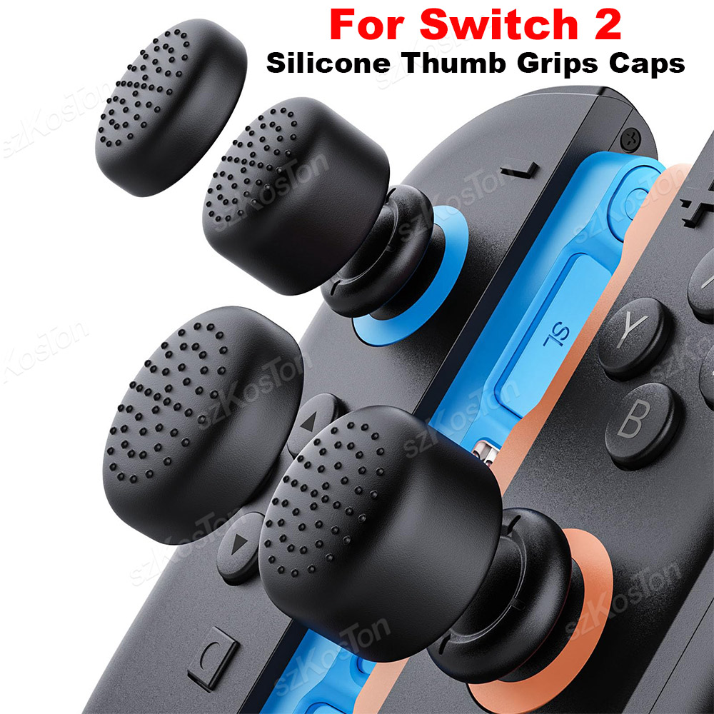 4PCS For Switch 2 No-Slip Sili - مراجعة Thumb Grip Joystick وسعره