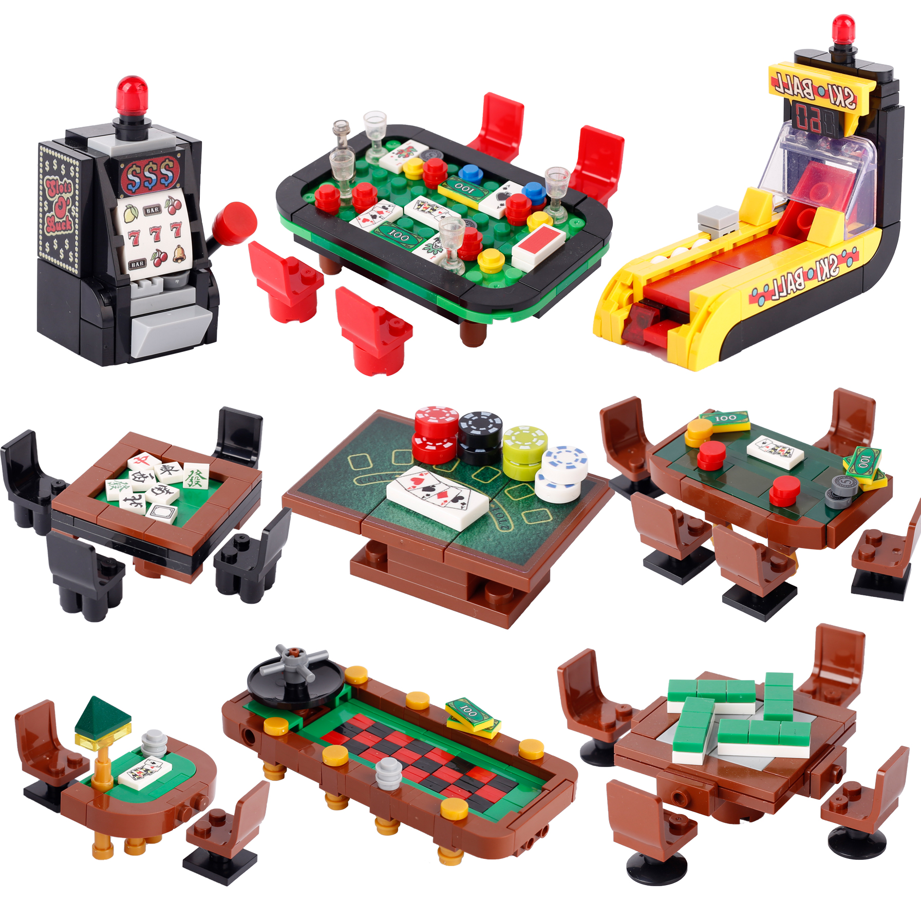MOC City Poker Table Building  - مراجعة Gaming Console Lego وسعره