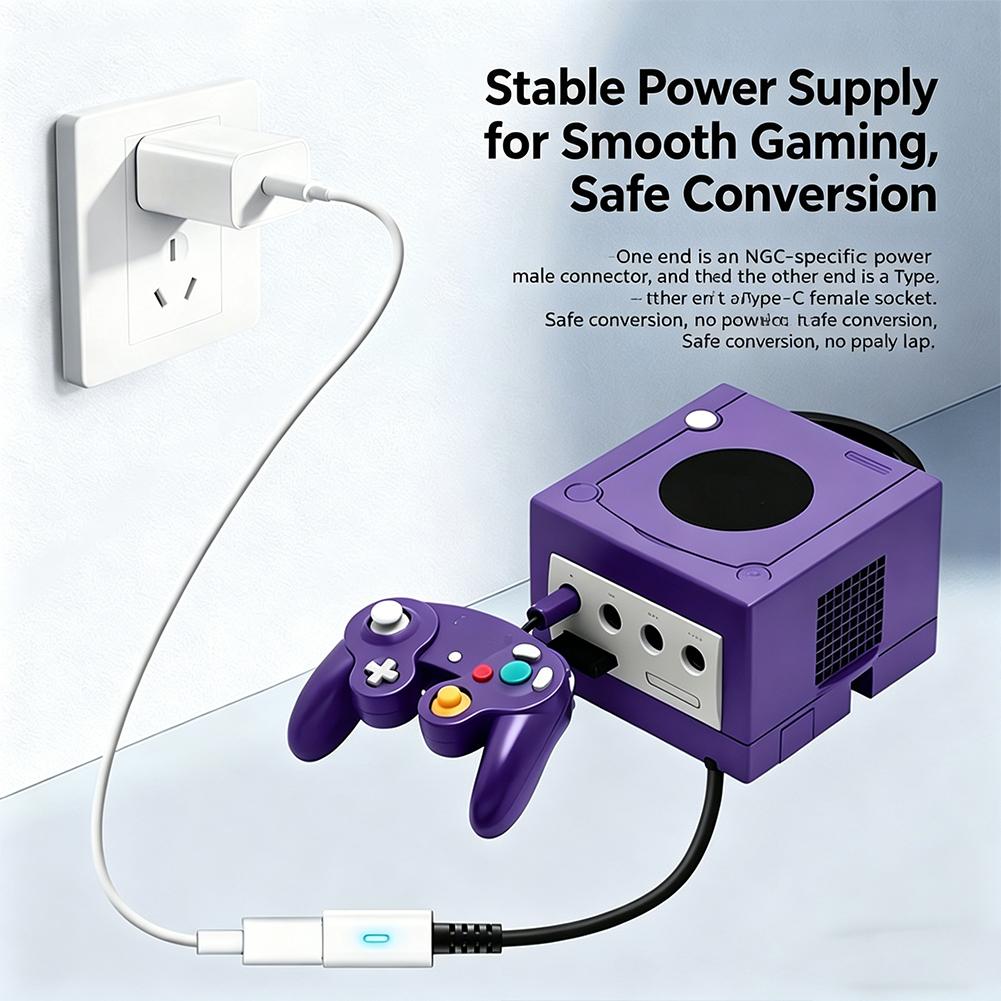 Type C 45W PD Charge Cable for - مراجعة Gaming Console Cube وسعره