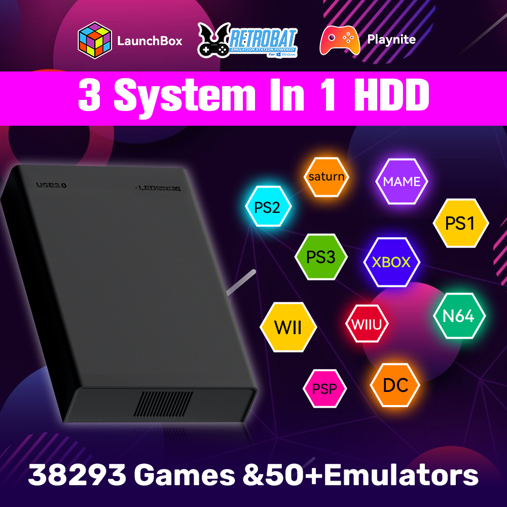 500G Retro Gaming HDD Video Ga - مراجعة Gaming Console Os وسعره