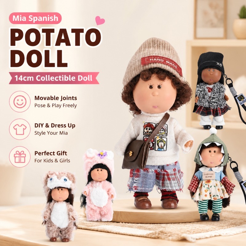 Mia Spanish Potato Doll 14cm V - مراجعة Gaming Console Keychain وسعره