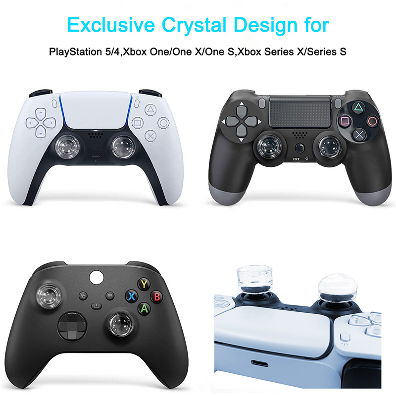 2PCS For PS5 PS4 Xbox One S Xb - مراجعة Thumb Grip Joystick وسعره