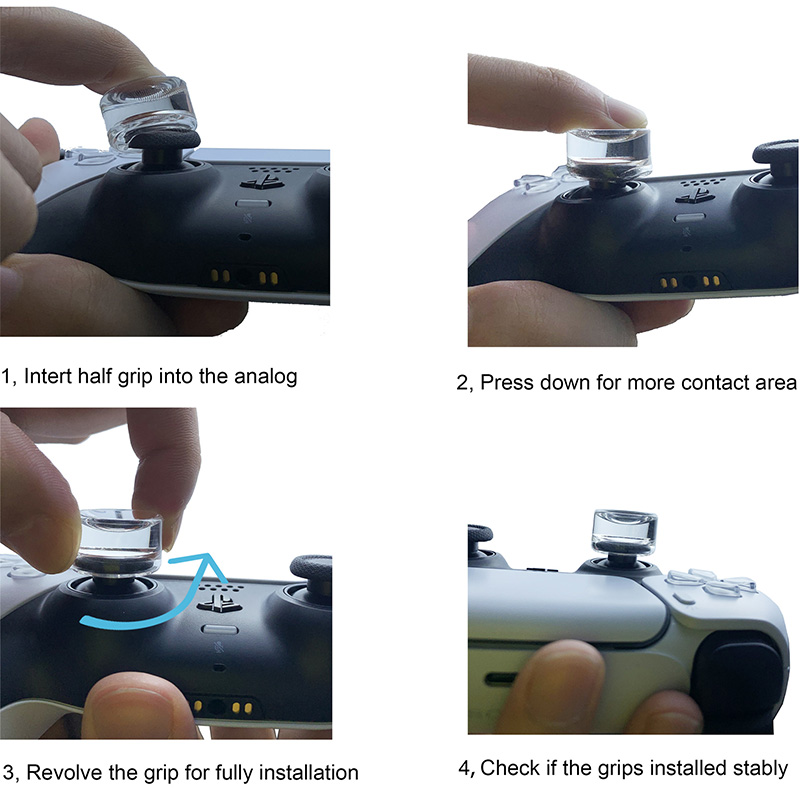 2PCS For PS5 PS4 Xbox One S Xb - مراجعة Thumb Grip Joystick وسعره