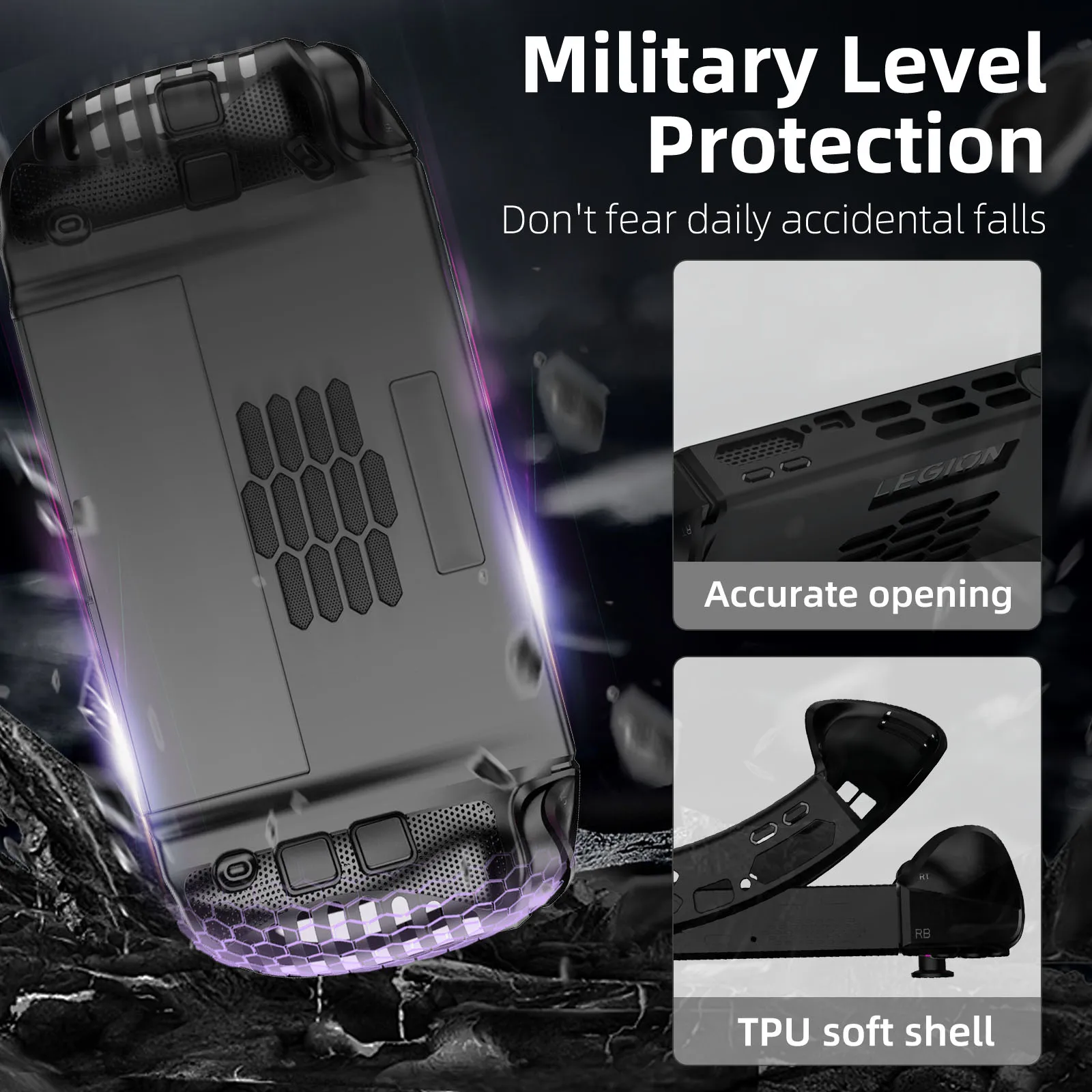 TPU Case for Lenovo Legion Go  - مراجعة Gaming Console Legion وسعره